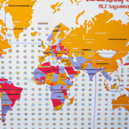 מפת עולם המדגישה את תקנות ההגרלות השונות במדינות שונות.